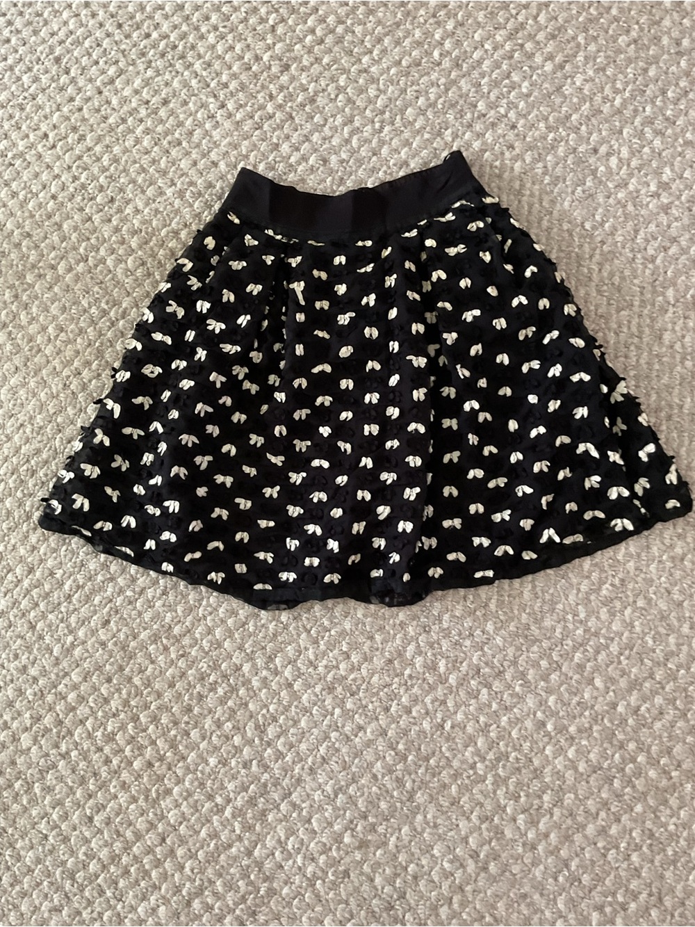 Girls Neiman Marcus Monkey Wear Charming Black and White  Skirt